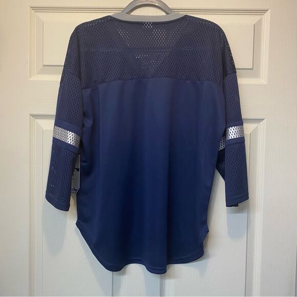 NFL Dallas Cowboys Jersey Starter Mesh Top Lace Up Neckline Blue White Large NWT - Picture 8 of 8